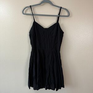 Aritzia/Talula Black Mini Cami Skater Dress